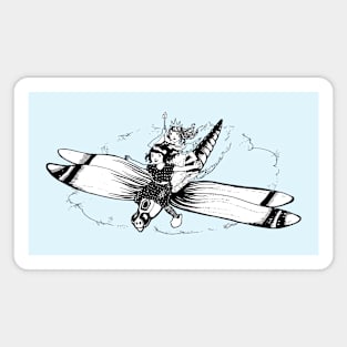 Dragonfly Vintage Art, Kids On The Wings Magnet